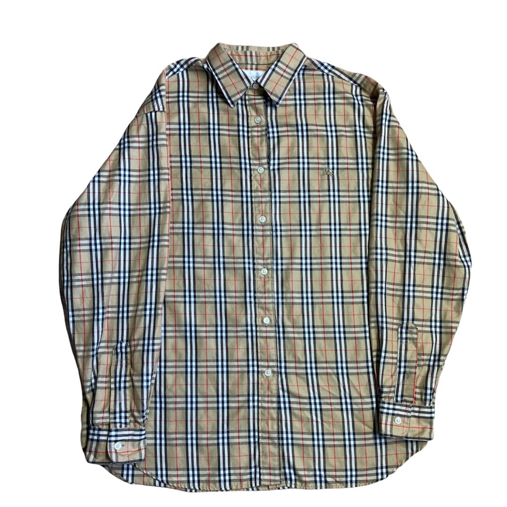 Burberrys Woman’s Dress shirt Flannel size 8 Medium designer